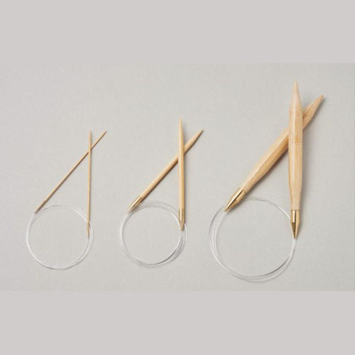 32" Kinki Amibari Bamboo (Shirotake) Circular Needles
